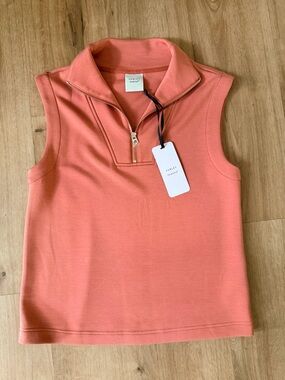 Varley Doublesoft Magnolia Half Zip Tank